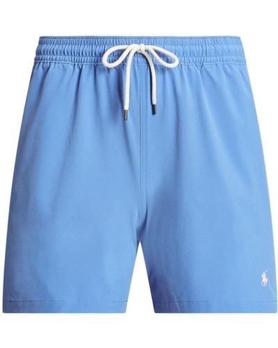 Polo Ralph Lauren Polo Pony-embroidered Swim Shorts - Blue