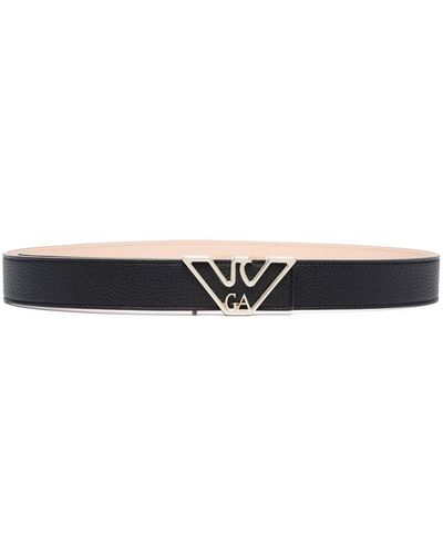 Emporio Armani Logo Belt - Black