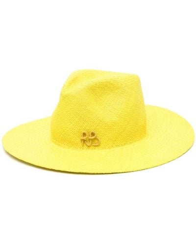 Ruslan Baginskiy Fedora Straw Hat - Yellow