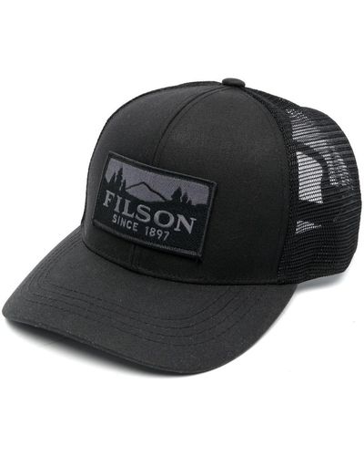 Filson Logo-patch Baseball Cap - Black