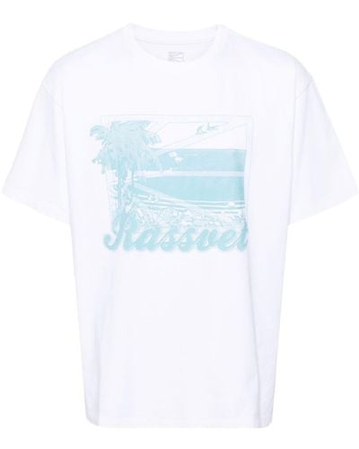 Rassvet (PACCBET) Graphic-print Cotton T-shirt - White