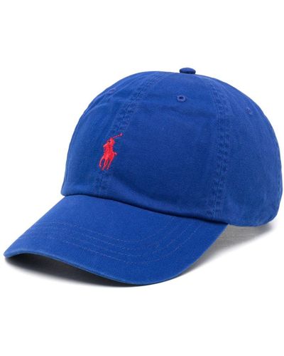 Polo Ralph Lauren Logo-Embroidered Baseball Cap - Blue