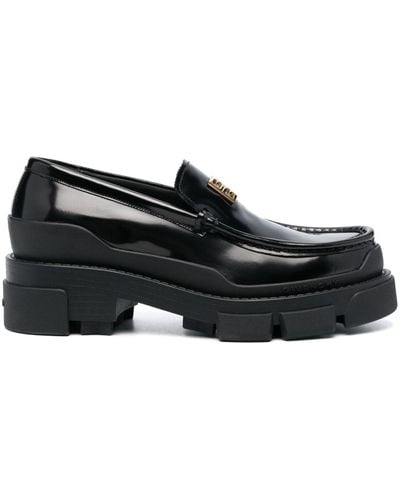 Givenchy Terra Leather Loafers - Black