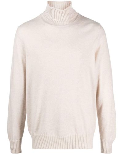 Malo Cashmere Knit Sweater - White