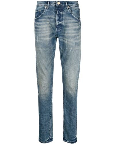 $550 Purple Brand Men's Slim-Fit Blue Distressed Denim Jeans Pants Size 36  – St. John's Institute (Hua Ming)