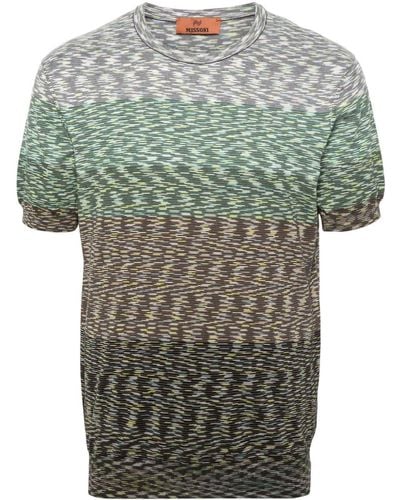 Missoni Slub Knitted T-shirt - Green