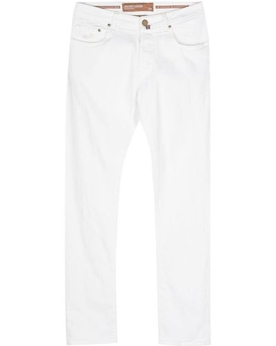 Jacob Cohen Pocket-square Low-rise Jeans - White