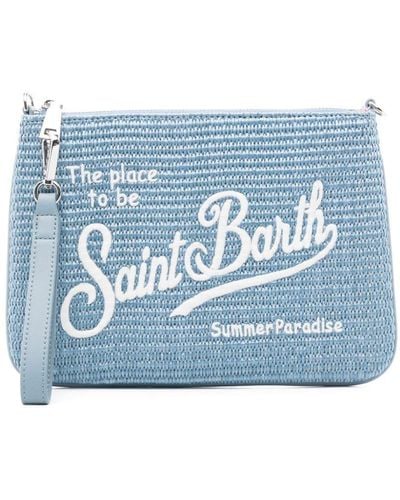 Mc2 Saint Barth Bag With Logo - Blue