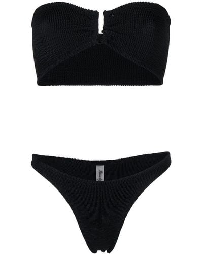 Reina Olga Ausilia Scrunch Bikini - Black