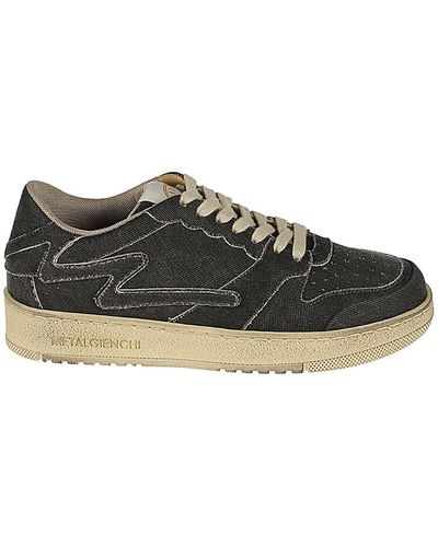 METAL GIENCHI Icx Low Leather Sneakers - Black