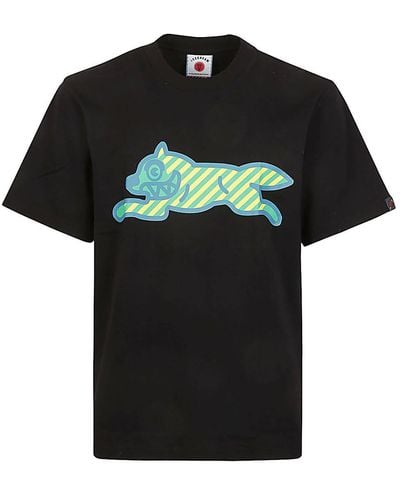 ICECREAM Running Dog Cotton T-Shirt - Black