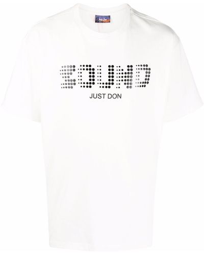 Just Don Sound-print Short-sleeve T-shirt - White