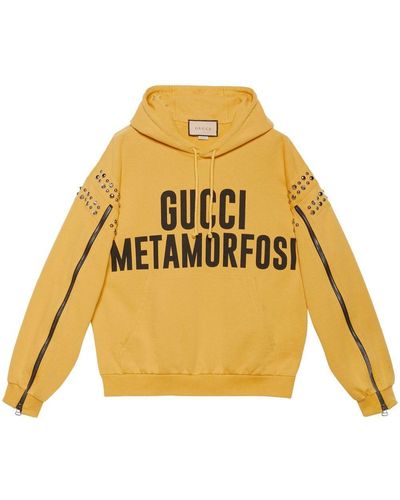 Gucci Metamorfosi Cotton Hoodie - Yellow