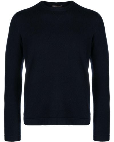 Colombo Cashmere Crewneck Sweater - Blue