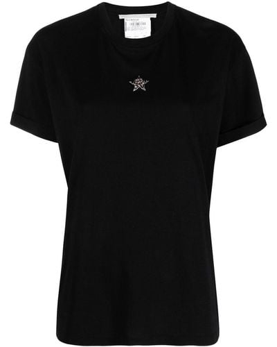 Stella McCartney Star-detail Short-sleeved T-shirt - Black