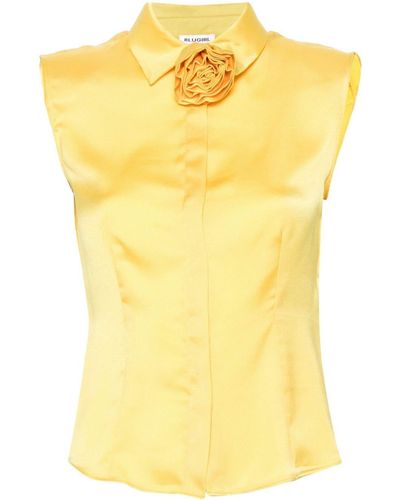 Blugirl Blumarine Shirt With Logo - Yellow