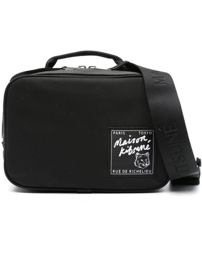 Maison Kitsuné The Traveller Belt Bag - Black