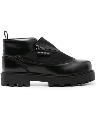 Givenchy Storm Leather Ankle Boots - Black