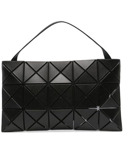Bao Bao Issey Miyake Lucent Matte Geometric-panel Crossbody Bag - Black