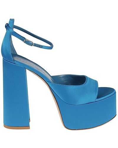 Lella Baldi Heel Sandals - Blue