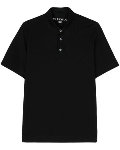 Circolo 1901 Piqué-weave Polo Shirt - Black