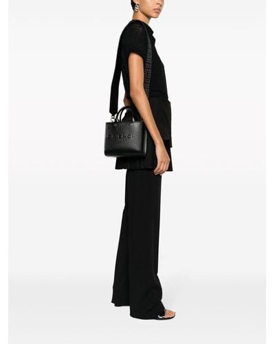 Givenchy G-Tote Mini Leather Handbag - Black