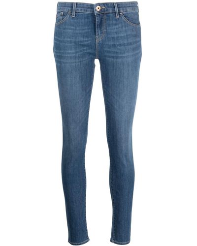 Emporio Armani Skinny Denim Cotton Jeans - Blue