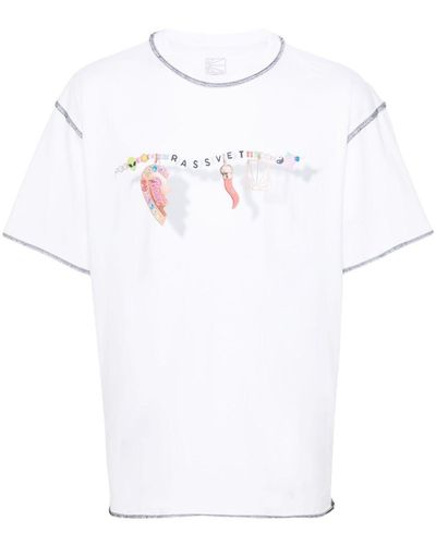 Rassvet (PACCBET) Logo-print Cotton T-shirt - White