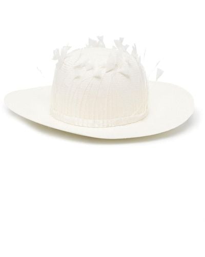 Borsalino Straw Panama Hat - White