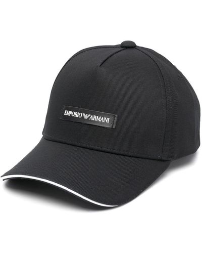 Emporio Armani Logo Baseball Cap - Black