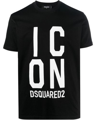 DSquared² Icon Squared Cool Fit T-shirt With Logo - Black