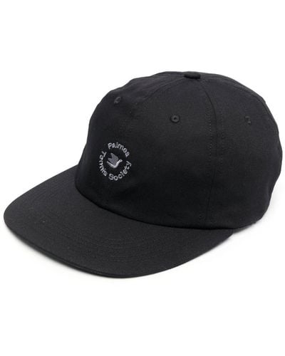 Palmes Logo Print Cap - Black