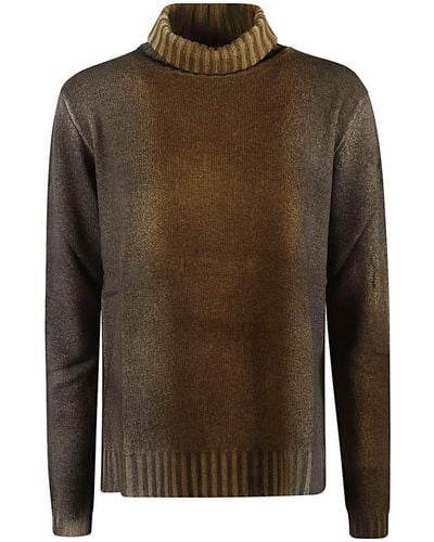 ALESSANDRO ASTE Wool And Cashmere Blend Turtleneck Sweater - Green