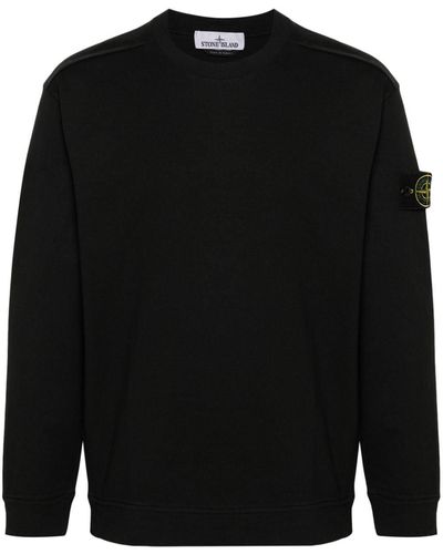 Stone Island Compass Cotton Sweatshirt - Black