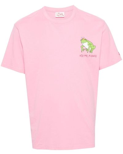 Mc2 Saint Barth T-shirt With Logo - Pink