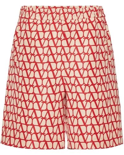 Valentino Silk Shorts - Red