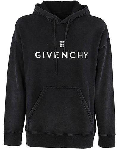 Givenchy destroyed hoodie black cheap
