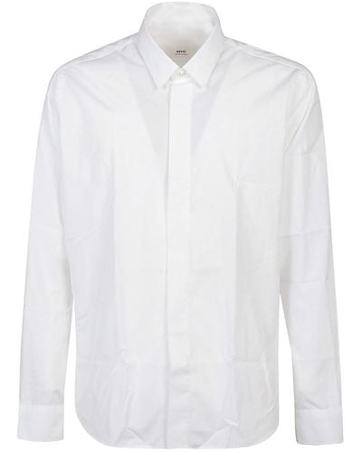 Ami Paris Camicia In Cotone - Bianco