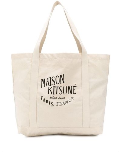 Maison Kitsuné Palais Royal Cotton Shopping Bag - Multicolour