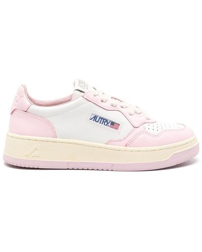 Autry Logo Trainers - Pink