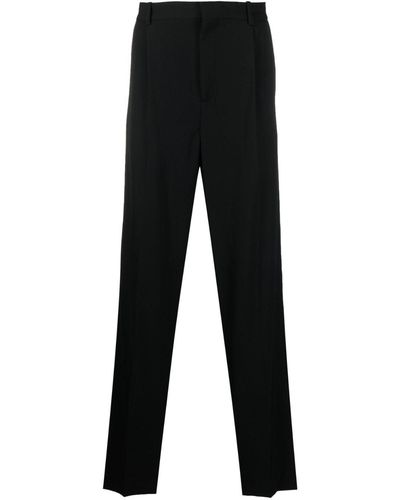 BOTTER Straight-leg Pleated Wool Trousers - Black