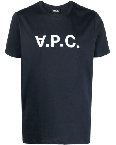 A.P.C. Vpc Organic Cotton T-shirt - Blue
