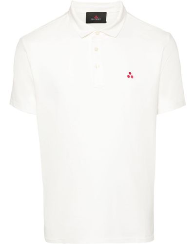 Peuterey Polo con ricamo logo - Bianco