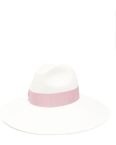 Borsalino Sophie Straw Panama Hat - Pink