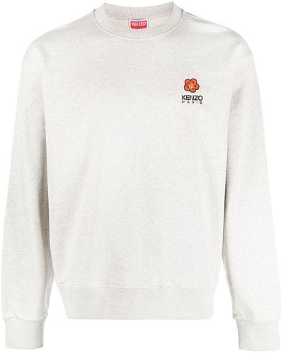 KENZO Boke Crest Cotton Sweatshirt - White