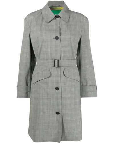 Emporio Armani Coats Grey