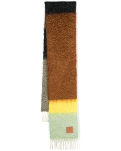 Loewe Sciarpa In Mohair E Lana A Righe - Multicolore