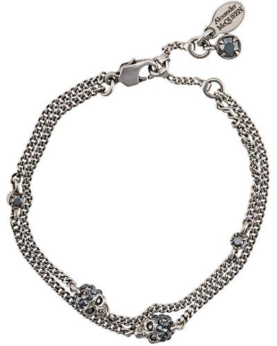 Alexander McQueen Silver Bracelet - Metallic