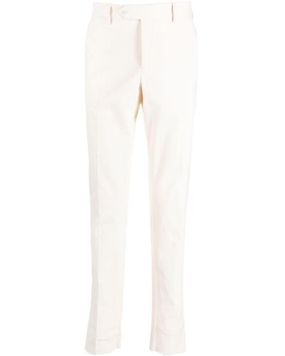 Luigi Bianchi Cotton Trousers - White