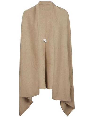 C.t. Plage Wool Blend Stole - Natural